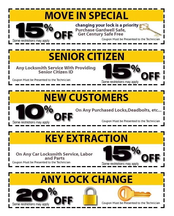 Security Locksmith Services Gary, IN 219-728-5187 - coupon-img